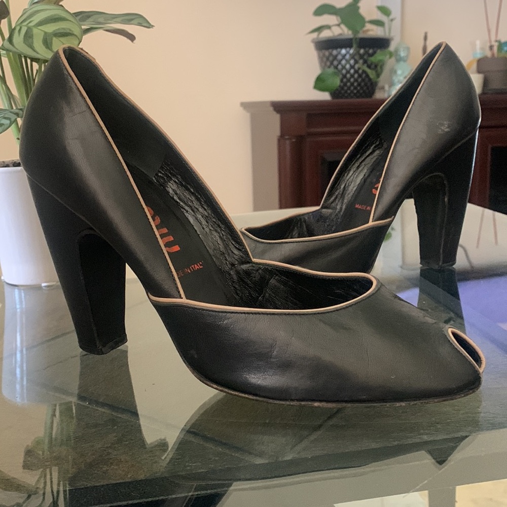 MIU MIU Peep Toe Pumps - Picture 9 of 9
